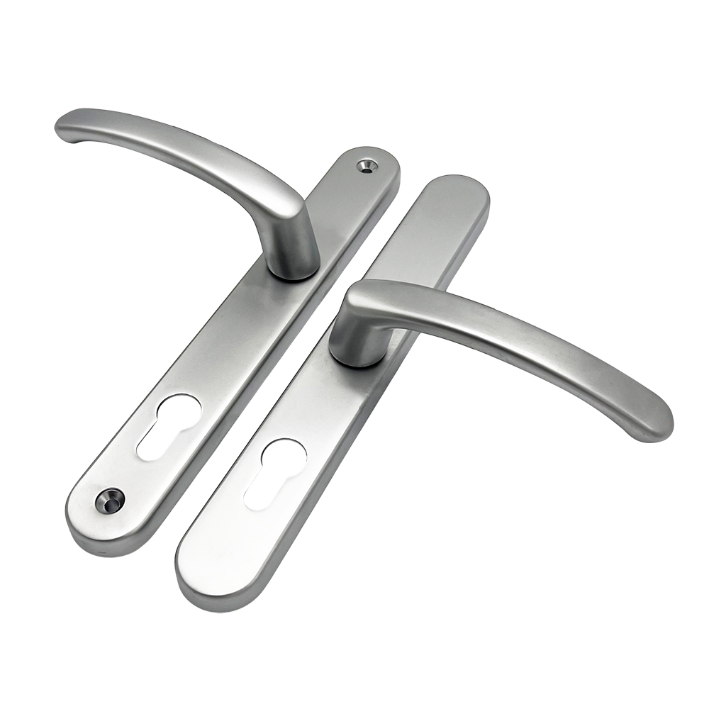 TSS Offset Lever Lever Multipoint Door Handles 92/62mm PZ - Sprung - 200mm Screw Centres