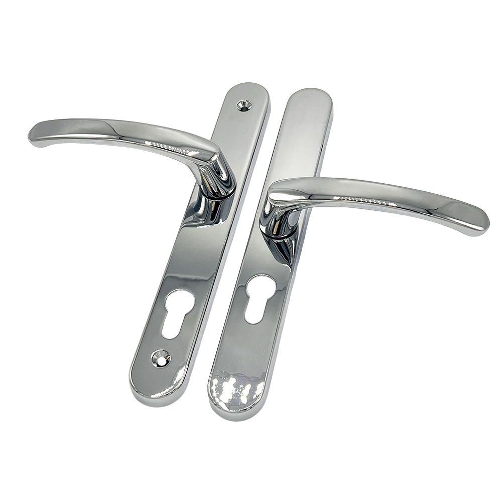 TSS Offset Lever Lever Multipoint Door Handles 92/62mm PZ - Sprung - 200mm Screw Centres
