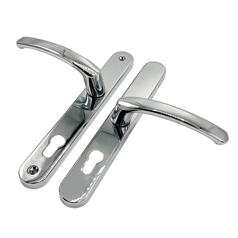 TSS Offset Lever Lever Multipoint Door Handles 92/62mm PZ - Sprung - 200mm Screw Centres
