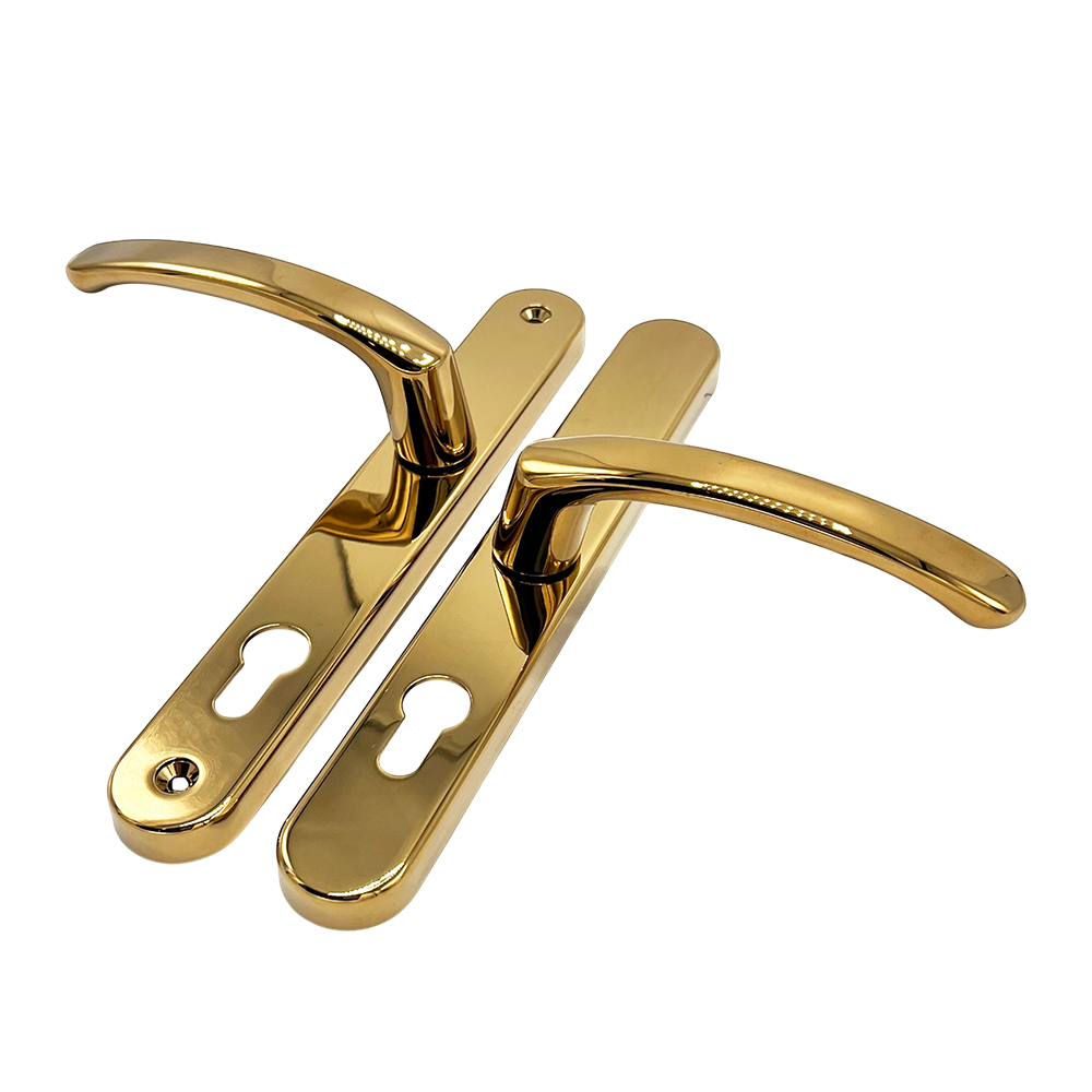 TSS Offset Lever Lever Multipoint Door Handles 92/62mm PZ - Sprung - 200mm Screw Centres