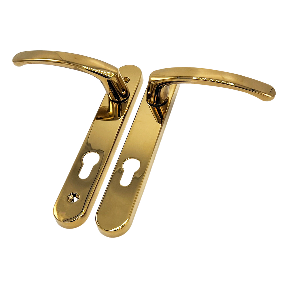 TSS Lever Lever Multipoint Door Handles - 92mm PZ - Sprung - 160mm Screw Centres