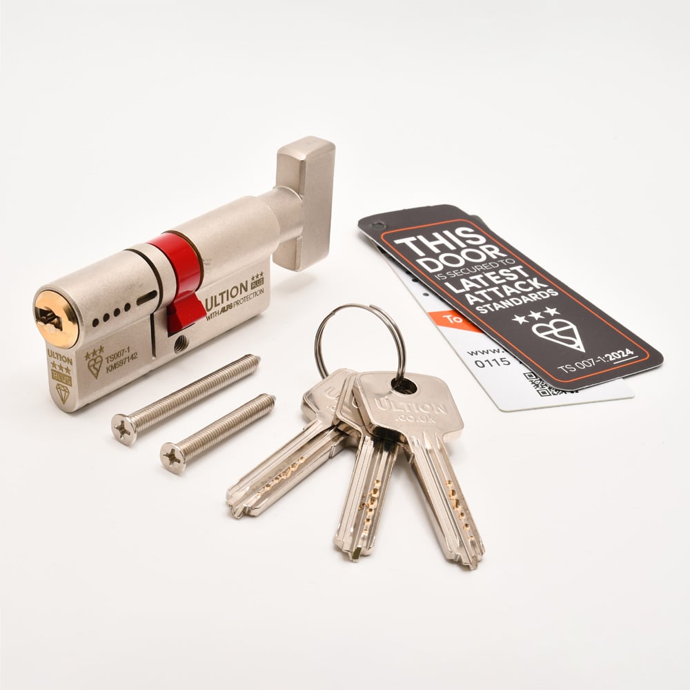 Ultion Plus with ALPS Technology Euro Key & Turn Cylinders British Standard Kitemarked TS007 3*