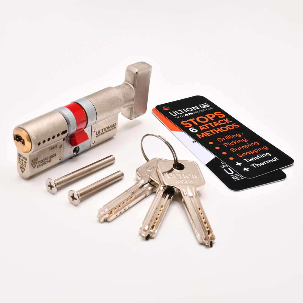 Ultion Plus with ALPS Technology Euro Key & Turn Cylinders British Standard Kitemarked TS007 3*
