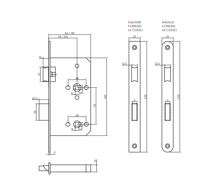 Zoo DIN Bathroom Lock Case