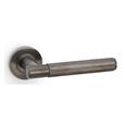Alexander & Wilks AW220DBZPVD Spitfire Knurled Lever On Round Rose - Dark Bronze PVD (LEAD TIME: 2-3 DAYS)