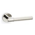 Alexander & Wilks AW222PNPVD Spitfire Reeded Lever On Round Rose - Polished Nickel PVD (LEAD TIME: 2-3 DAYS)