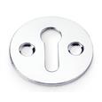 Alexander & Wilks AW399PC Victorian Standard Profile Escutcheon - Polished Chrome (LEAD TIME: 2-3 DAYS)