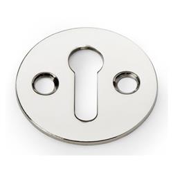 Alexander & Wilks AW399PN Victorian Standard Profile Escutcheon - Polished Nickel (LEAD TIME: 2-3 DAYS)