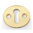 Alexander & Wilks AW399SB Victorian Standard Profile Escutcheon - Satin Brass (LEAD TIME: 2-3 DAYS)