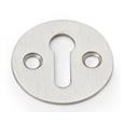 Alexander & Wilks AW399SN Victorian Standard Profile Escutcheon - Satin Nickel (LEAD TIME: 2-3 DAYS)