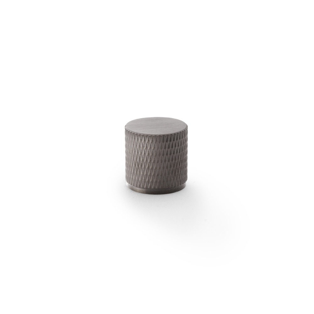 Alexander & Wilks AW800-20-DBZPVD Brunel Knurled Cylinder Cupboard Knob - Dark Bronze PVD 20mm (LEAD TIME: 2-3 DAYS)