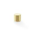Alexander & Wilks AW800-20-SBPVD Brunel Knurled Cylinder Cupboard Knob - Satin Brass PVD 20mm (LEAD TIME: 2-3 DAYS)
