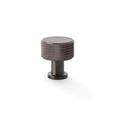 Alexander & Wilks AW807K-29-DBZPVD Lucia Knurled Cupboard Knob - Dark Bronze PVD 29mm (LEAD TIME: 2-3 DAYS)