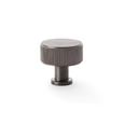 Alexander & Wilks AW807R-35-DBZPVD Lucia Reeded Cupboard Knob - Dark Bronze PVD 35mm (LEAD TIME: 2-3 DAYS)