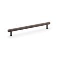 Alexander & Wilks AW809R-224-DBZPVD Crispin Reeded T Bar Cupboard Pull Handle - Dark Bronze PVD 224mm (LEAD TIME: 2-3 DAYS)