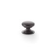 Alexander & Wilks AW825-25-DBZ Waltz Round Cupboard Knob On Stepped Rose - Dark Bronze Knob 25mm (LEAD TIME: 2-3 DAYS)