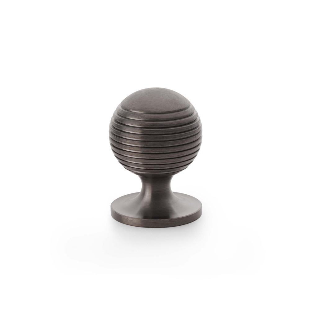 Alexander & Wilks AW832-32-DBZPVD Caesar Cupboard Knob On Round Rose - Dark Bronze PVD 32mm (LEAD TIME: 2-3 DAYS)