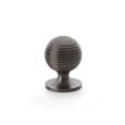 Alexander & Wilks AW832-32-DBZPVD Caesar Cupboard Knob On Round Rose - Dark Bronze PVD 32mm (LEAD TIME: 2-3 DAYS)