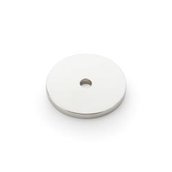 Alexander & Wilks AW895-30-PN Circular Backplate - Polished Nickel Diameter 30mm (LEAD TIME: 2-3 DAYS)