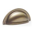 Alexander & Wilks AW903AB Bardom Ridged Cabinet Cup Pull - Antique Brass (LEAD TIME: 2-3 DAYS)