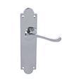 Carlisle Brass CBS67CP Victorian Scroll Lever On Shaped Backplate - Latch (Contract Range) (LEAD TIME: 2-3 DAYS)