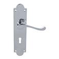Carlisle Brass CBS68CP Victorian Scroll Lever On Shaped Backplate - Lock 57mm C/C (Contract Range) (LEAD TIME: 2-3 DAYS)