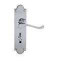 Carlisle Brass CBS68WCCP Victorian Scroll Lever On Shaped Backplate - Bathroom 57mm C/C (Contract Range) (LEAD TIME: 2-3 DAYS)