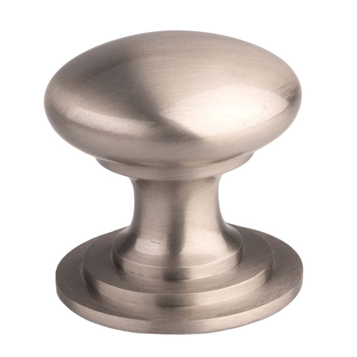 Carlisle Brass M47BSSE Victorian Cupboard Knob 32mm Stainless Steel Effect (LEAD TIME: 2-3 DAYS)
