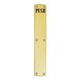 Carlisle Brass PF105E Engraved Push Plate (LEAD TIME: 2-3 DAYS)