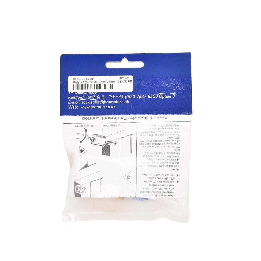Rola Wooden Sash Window Stops