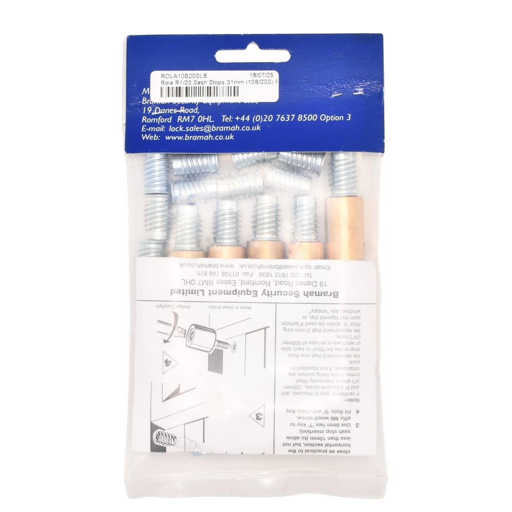 Rola Wooden Sash Window Stops