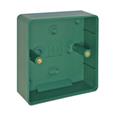 CQR AEB04B Green Surface Back Box (H118 x W44 x D30mm) (LEAD TIME: 2-3 DAYS)