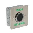 CQR AEB0689-1DR Touch Free Exit Button IP65 With 25mm Button - Legend "Door Release" - Stainless Steel (LEAD TIME: 2-3 DAYS)