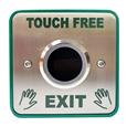 CQR AEB36 Touch Free Exit Button - 12/24V DC - Legend "Touch Free Exit"- Stainless Steel (LEAD TIME: 2-3 DAYS)