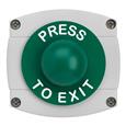 CQR AEB44 IP66 Grey/Green Surface Box With Momentary Green Dome - Legend "Press To Exit" (LEAD TIME: 2-3 DAYS)