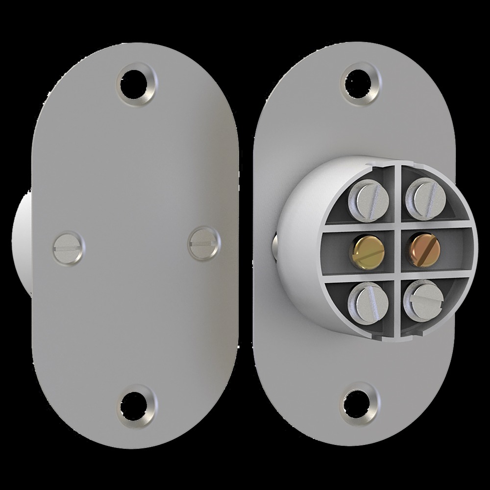 CQR FC509/MT/2 FC509 Metal Plate | Flush Contact | Grade 1 | Steel / White | Non-resistored (LEAD TIME: 2-3 DAYS)