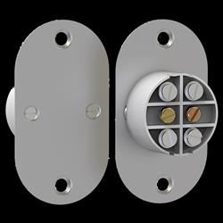 CQR FC509/MT/2 FC509 Metal Plate | Flush Contact | Grade 1 | Steel / White | Non-resistored (LEAD TIME: 2-3 DAYS)