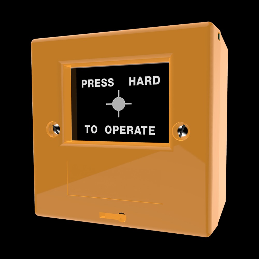 CQR FP2/YL/UNP FP2 Manual Call Point Single Pole - Yellow - (Unprinted) (LEAD TIME: 2-3 DAYS)