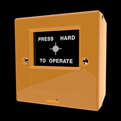 CQR FP2/YL/UNP FP2 Manual Call Point Single Pole - Yellow - (Unprinted) (LEAD TIME: 2-3 DAYS)