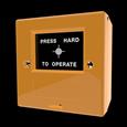 CQR FP2/YL/UNP FP2 Manual Call Point Single Pole - Yellow - (Unprinted) (LEAD TIME: 2-3 DAYS)