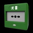 CQR FP3/GR/DP FP3 Manual Call Point Resettable Double Pole - Green (LEAD TIME: 2-3 DAYS)