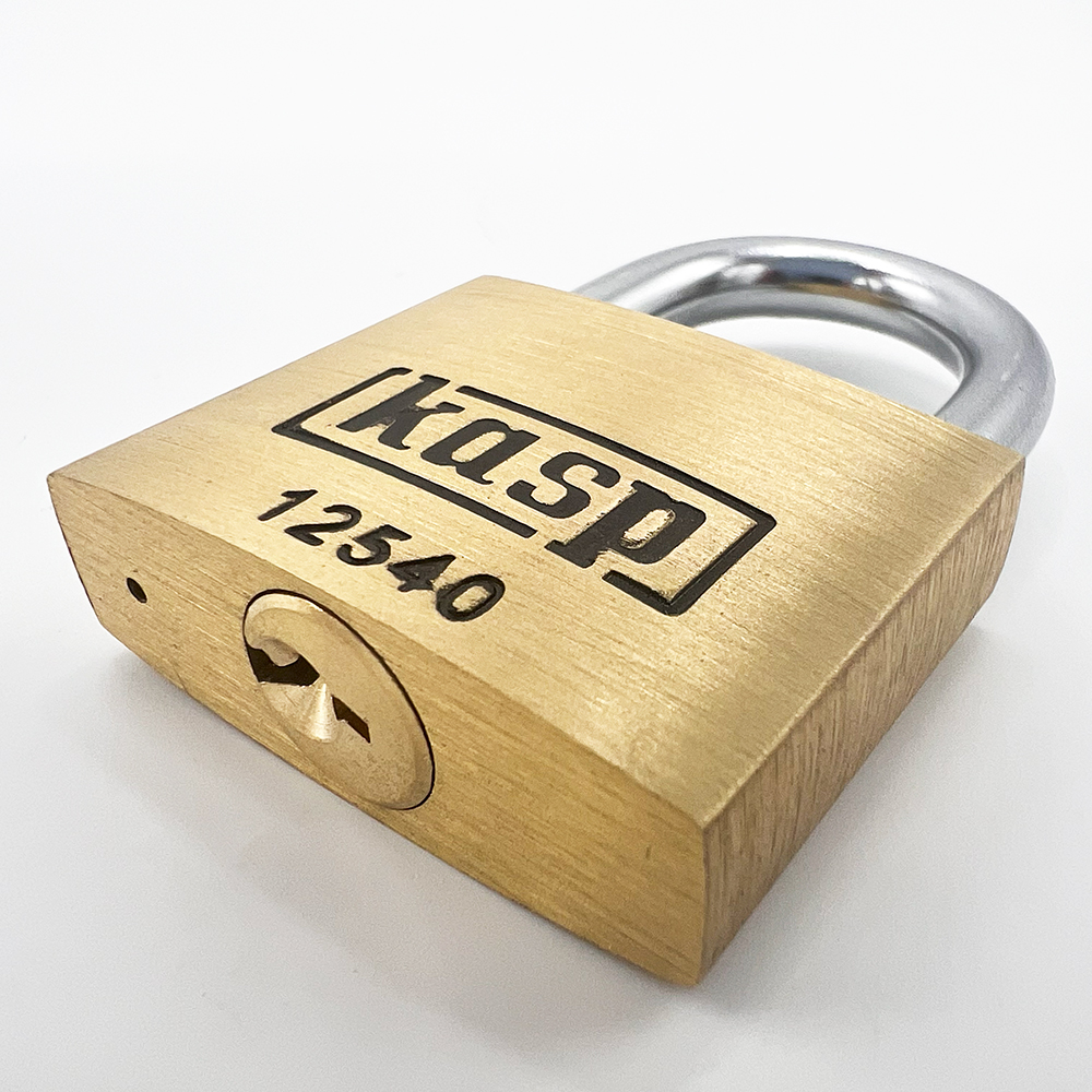 Kasp 125 Series 40mm Open Shackle Brass Padlock