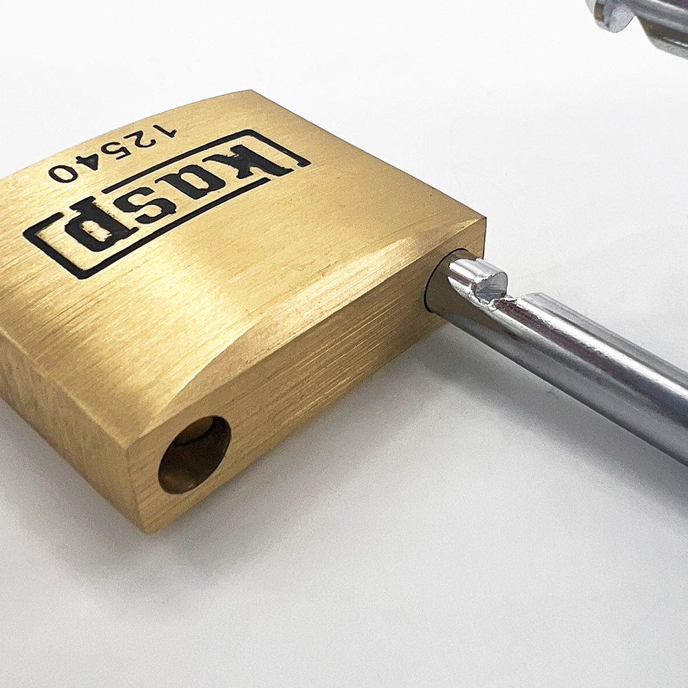 Kasp 125 Series 40mm Open Shackle Brass Padlock