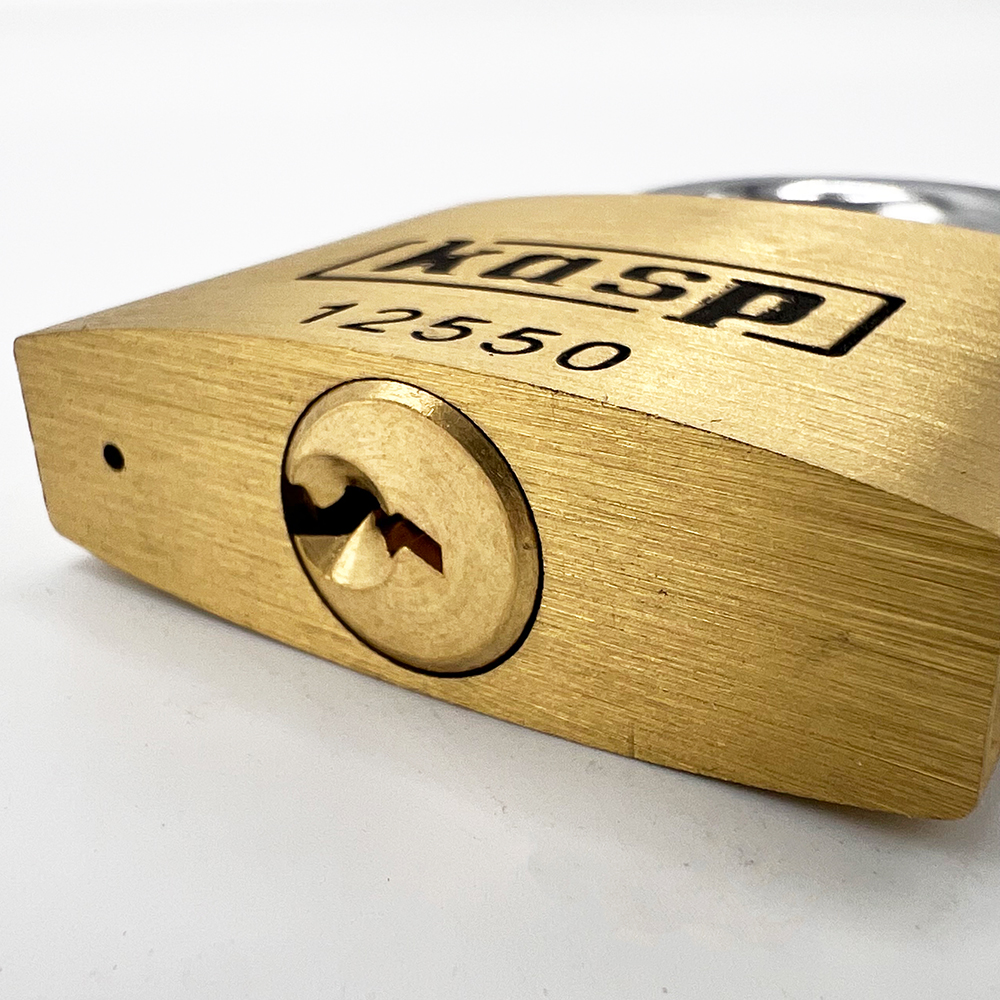 Kasp 125 series 50mm Open Shackle Brass Padlock