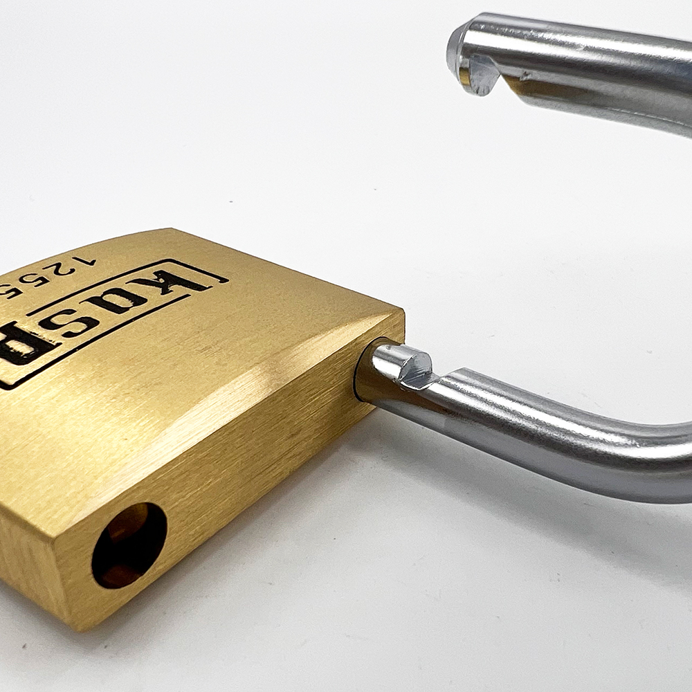 Kasp 125 series 50mm Open Shackle Brass Padlock