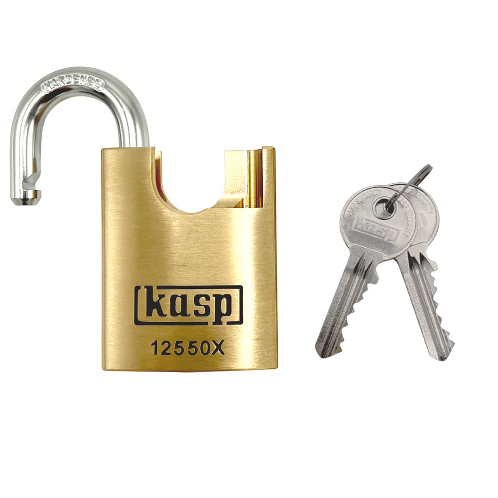 Kasp 125 series 50mm Closed Shackle Brass Padlock