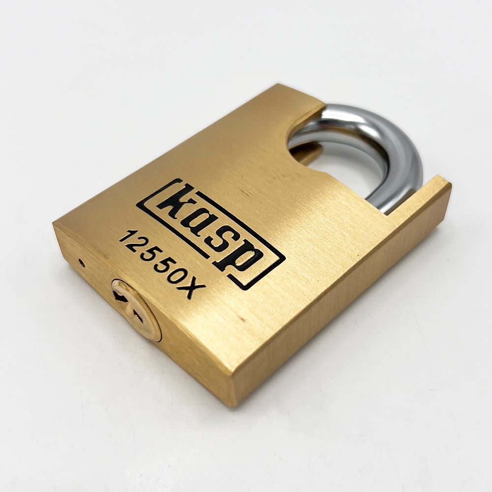 Kasp 125 series 50mm Closed Shackle Brass Padlock