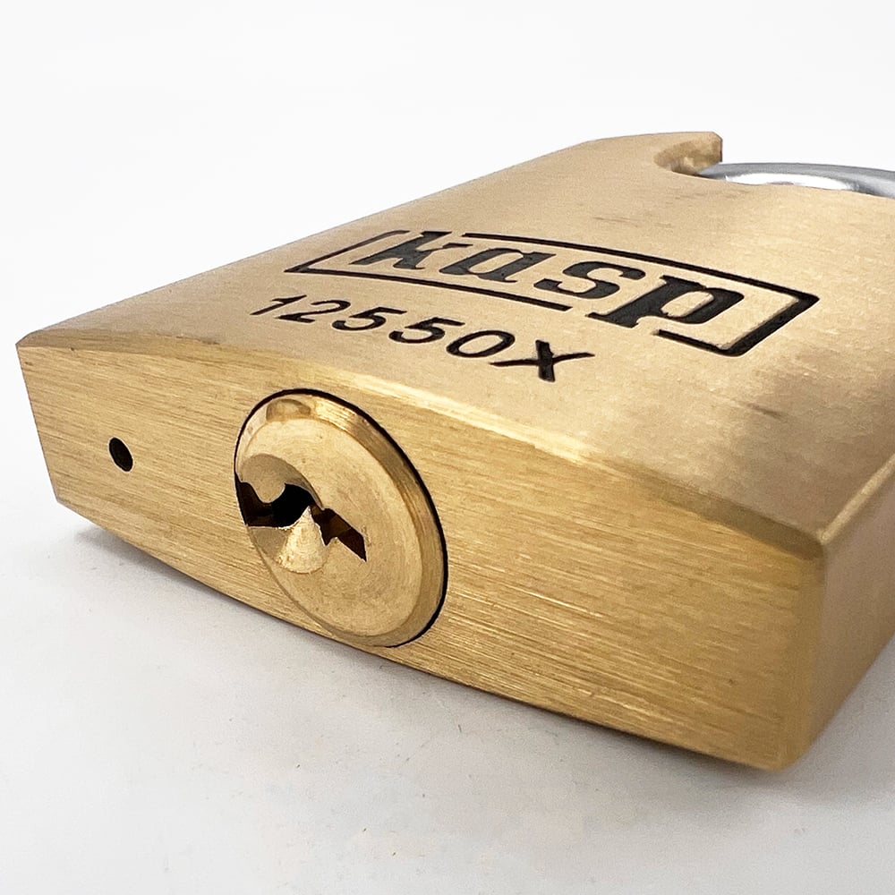 Kasp 125 series 50mm Closed Shackle Brass Padlock