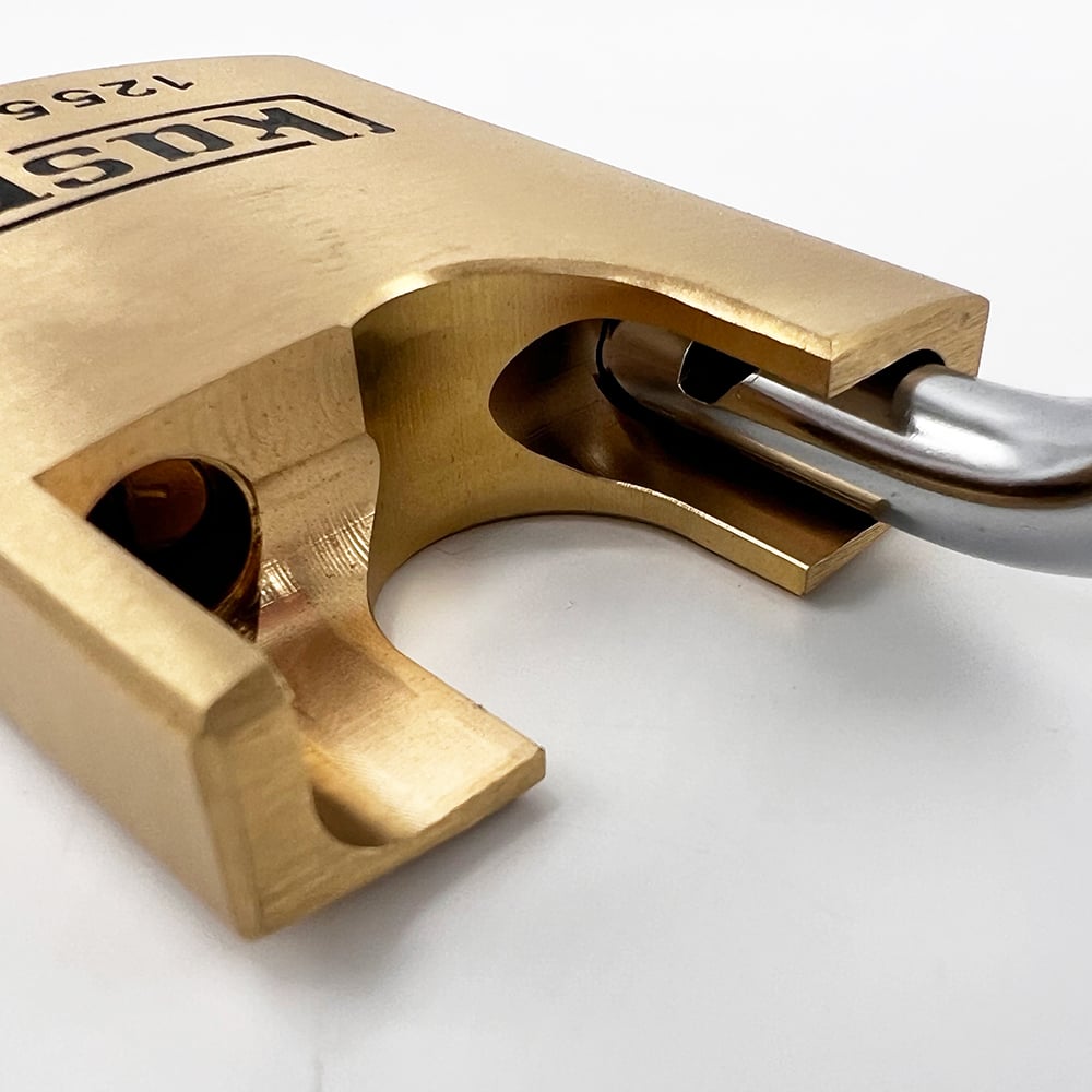 Kasp 125 series 50mm Closed Shackle Brass Padlock