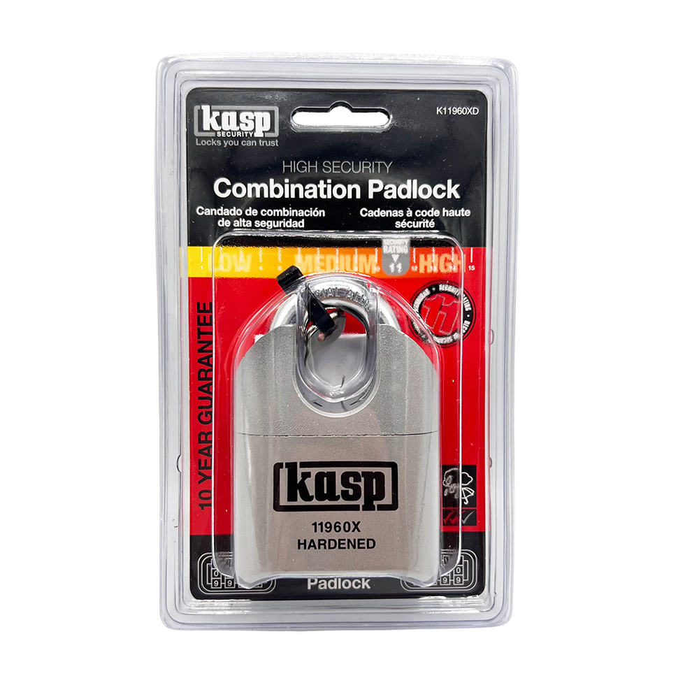 Kasp 119 60mm High Security Closed Shackle Combination Padlock